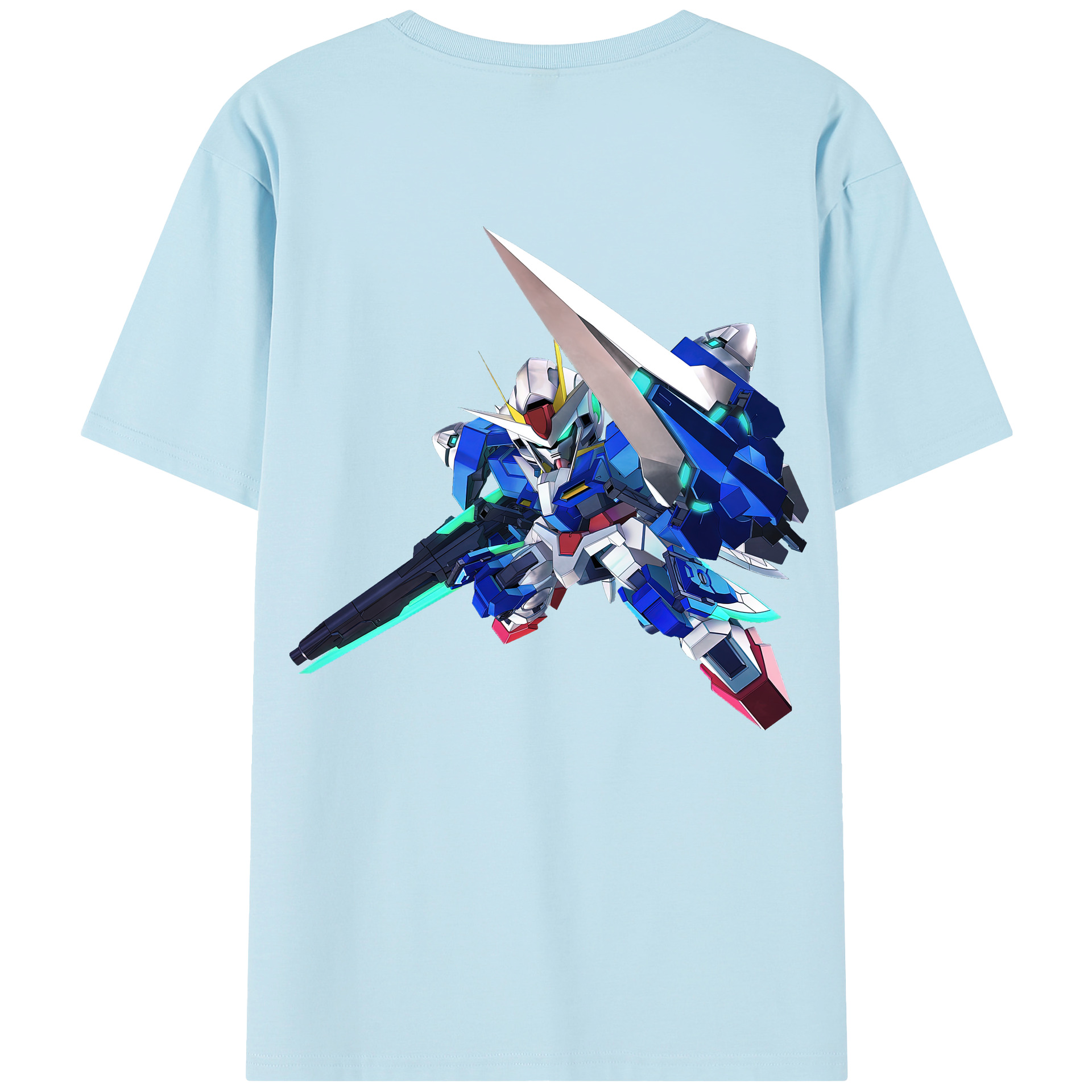 （画像用） 機動戦士ガンダム Mobile Suit Gundam 綿100％半袖Tシャツ（背面プリント）
